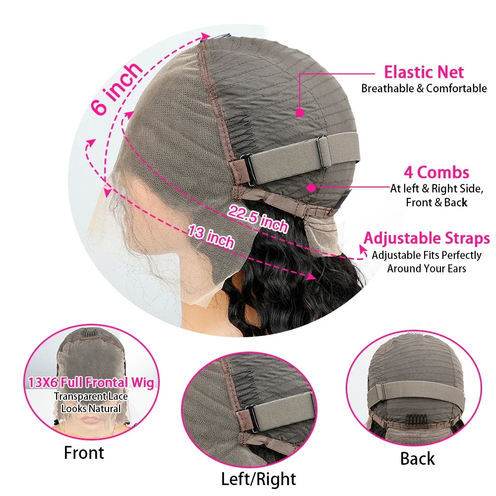 Chocolate Brown HD Lace Body Wave Human Hair Wigs