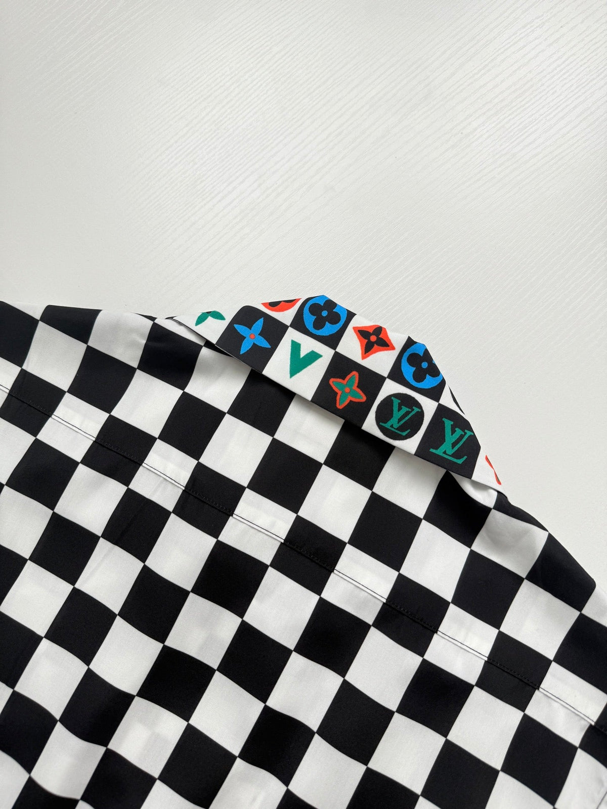 LV Checkered Short-Sleeve Shirt