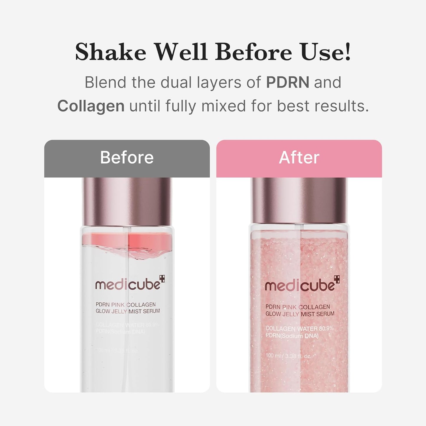 PDRN Pink Collagen Glow Jelly Mist Serum