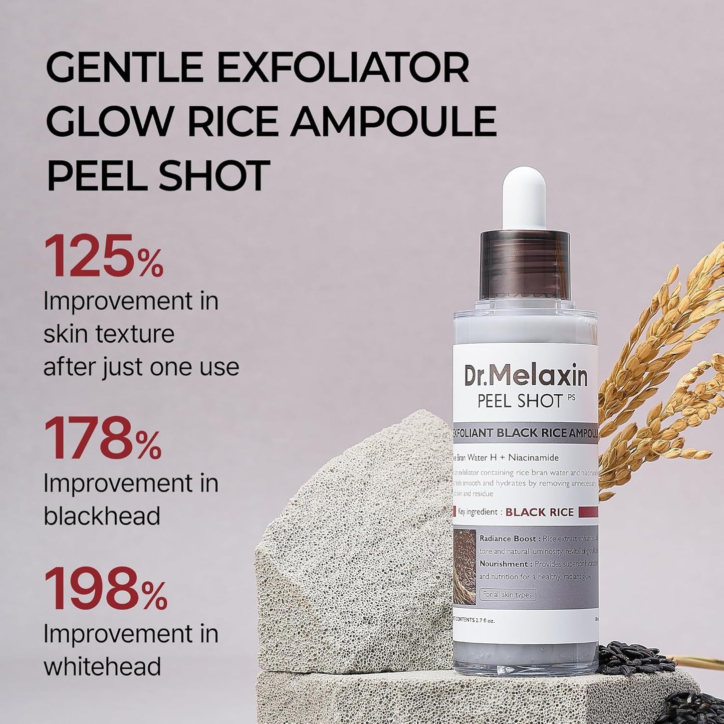 Peel Shot Exfoliant Black Rice Ampoule