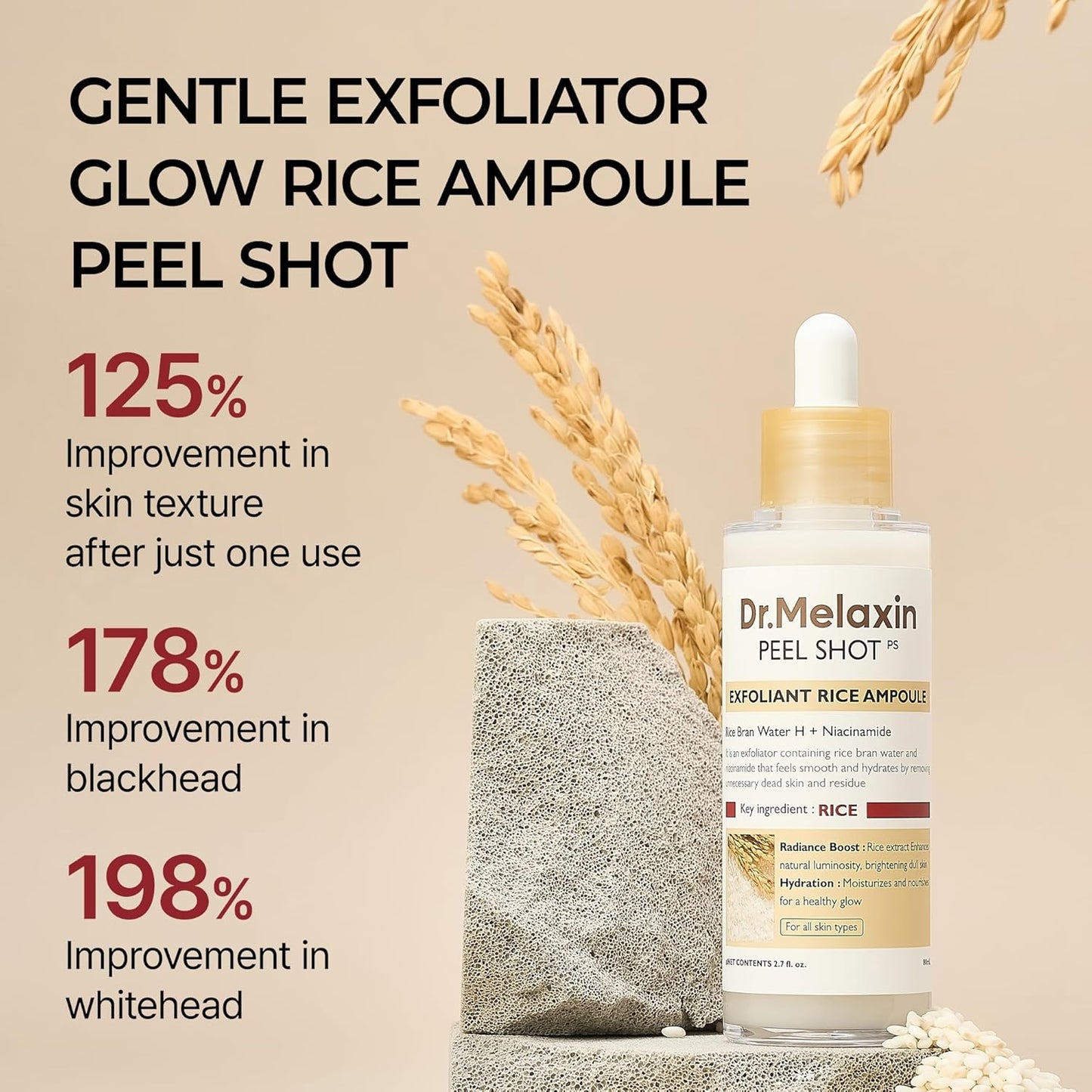 Peel Shot Exfoliant Rice Ampoule