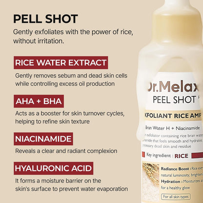 Peel Shot Exfoliant Rice Ampoule
