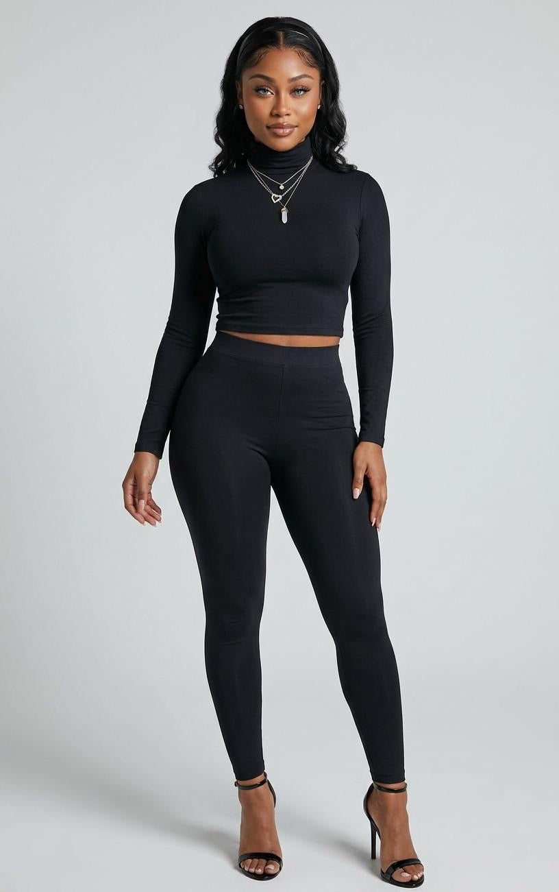 Sculpted High Waisted Leggings Co-ord