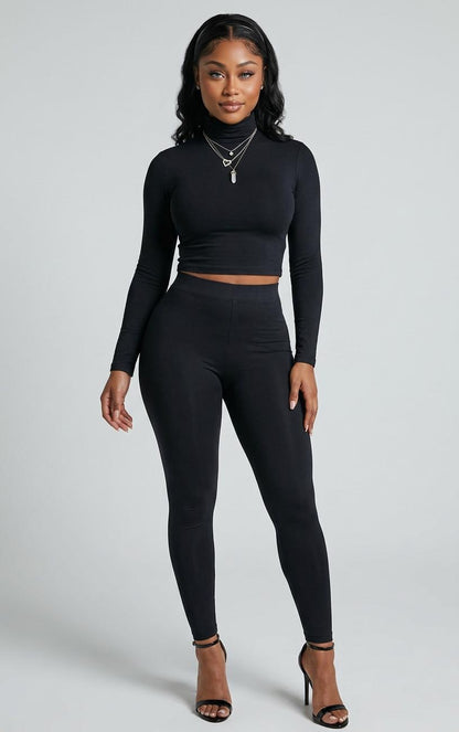 Sculpted High Waisted Leggings Co-ord
