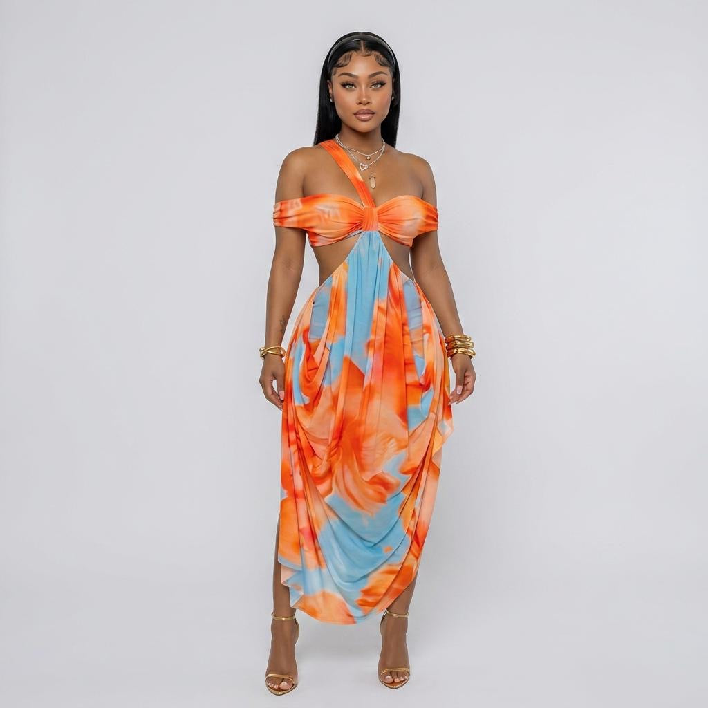 Sexy Exquisite Beach Print Dress