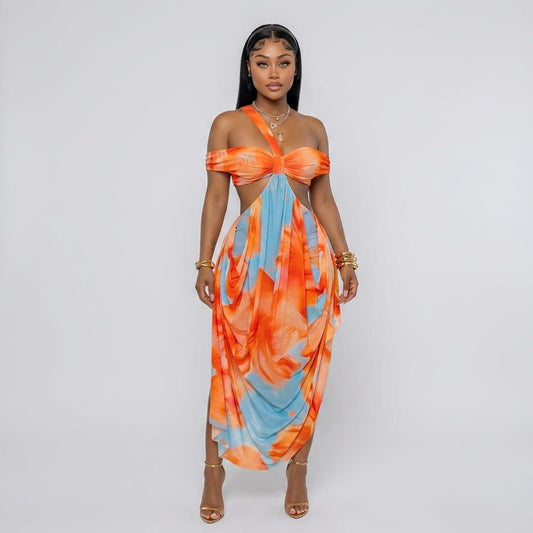 Sexy Exquisite Beach Print Dress