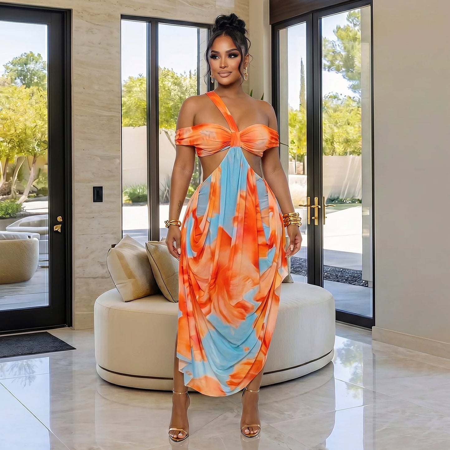 Sexy Exquisite Beach Print Dress