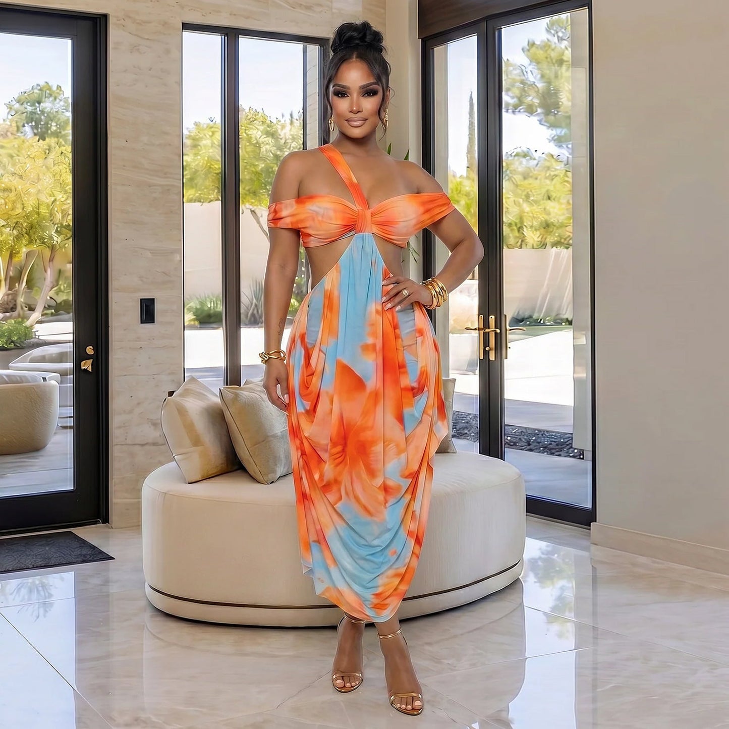 Sexy Exquisite Beach Print Dress