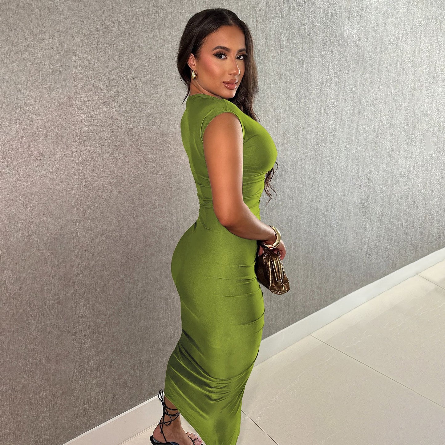 Sexy Deep V Plunge Slim Fit Dress