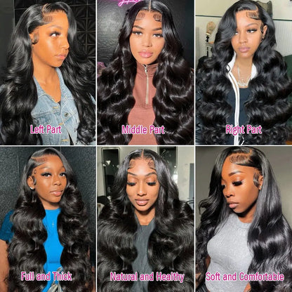 Raw Peruvian Body Wave HD Lace Front Human Hair Frontal Wigs