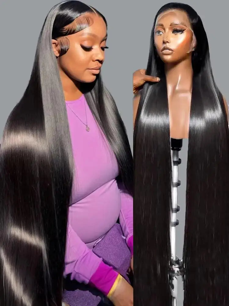 Brazilian Human Hair 5x5 Bone Straight HD Transparent Lace Front Wigs