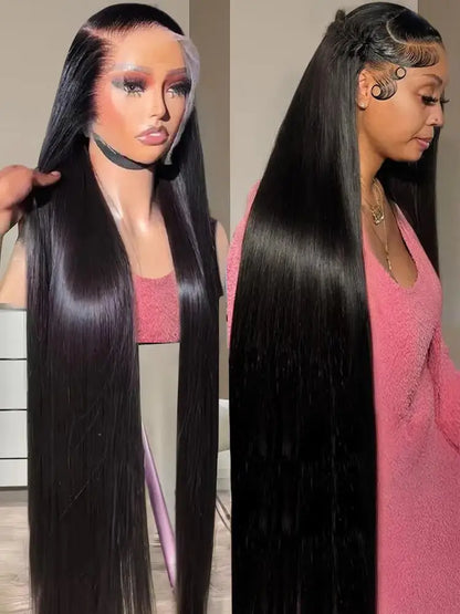 Brazilian Human Hair 5x5 Bone Straight HD Transparent Lace Front Wigs