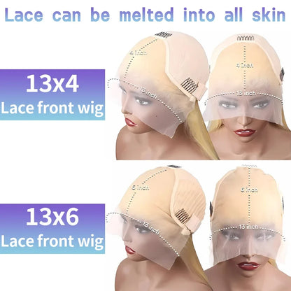 HD Lace 613 Honey Blonde Deep Wave Lace Frontal Wigs