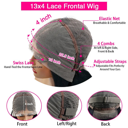 Chocolate Brown HD Lace Body Wave Human Hair Wigs