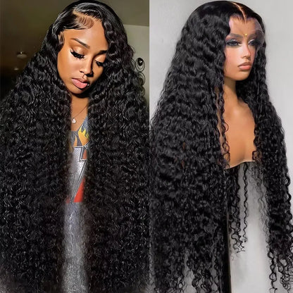 Premium Deep Wave Human Hair HD Lace Frontal Wigs
