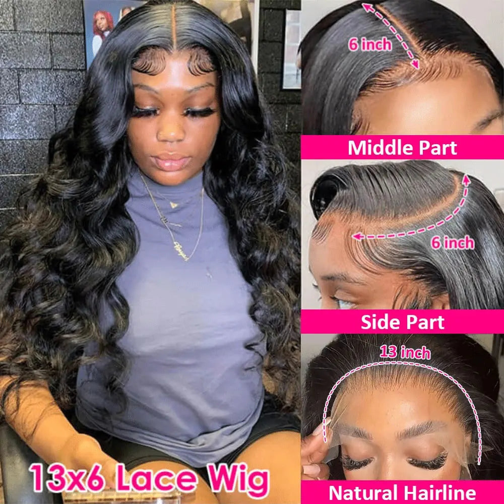 Raw Peruvian Body Wave HD Lace Front Human Hair Frontal Wigs