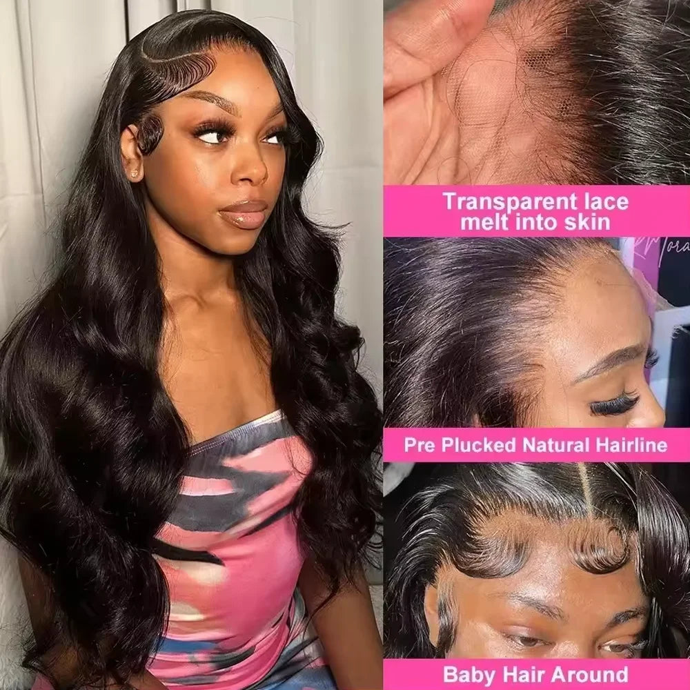 Raw Peruvian Body Wave HD Lace Front Human Hair Frontal Wigs