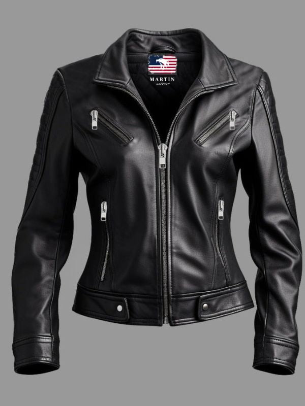 Women Dasha Designer Leather Jacket