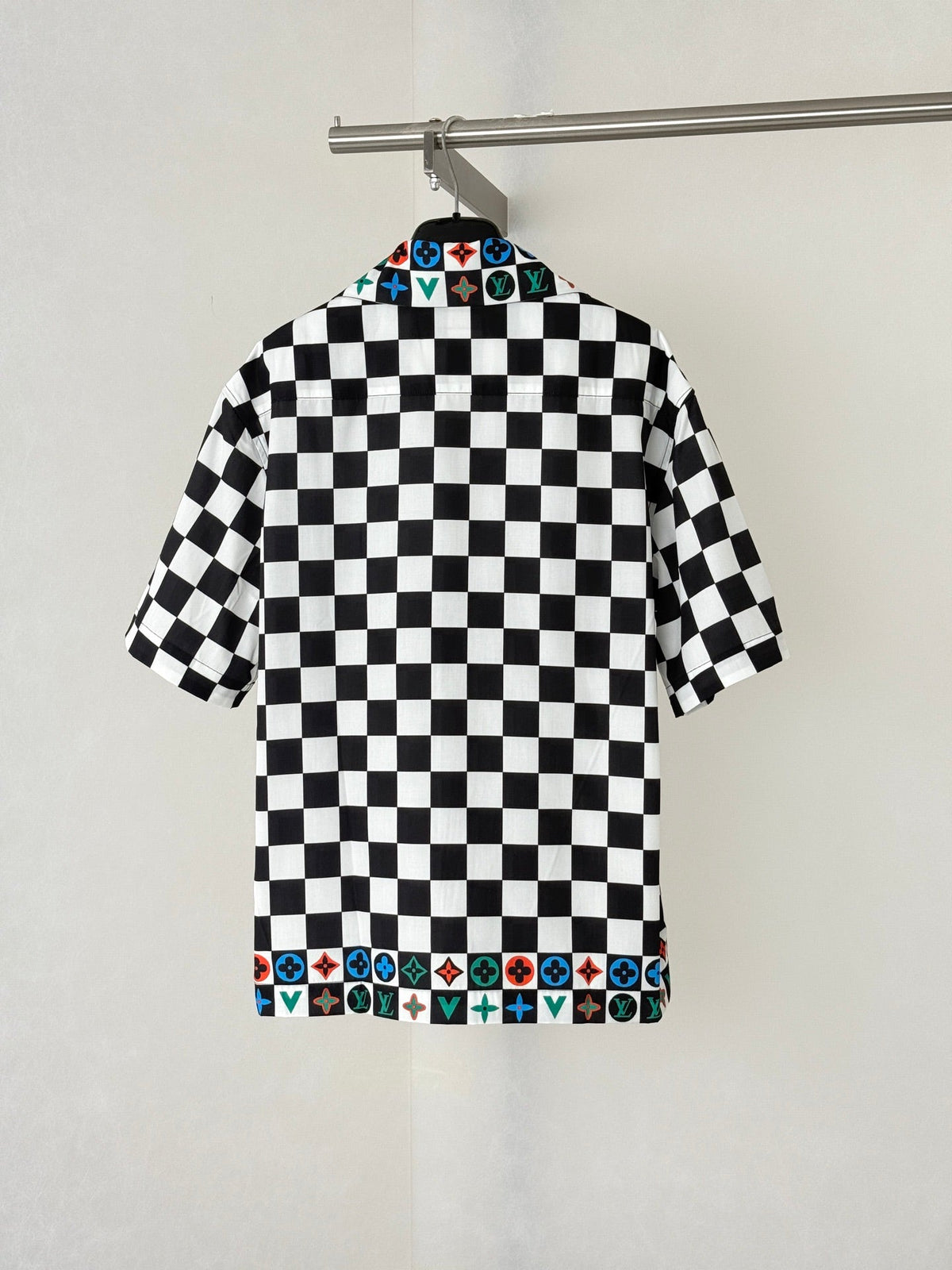 LV Checkered Short-Sleeve Shirt