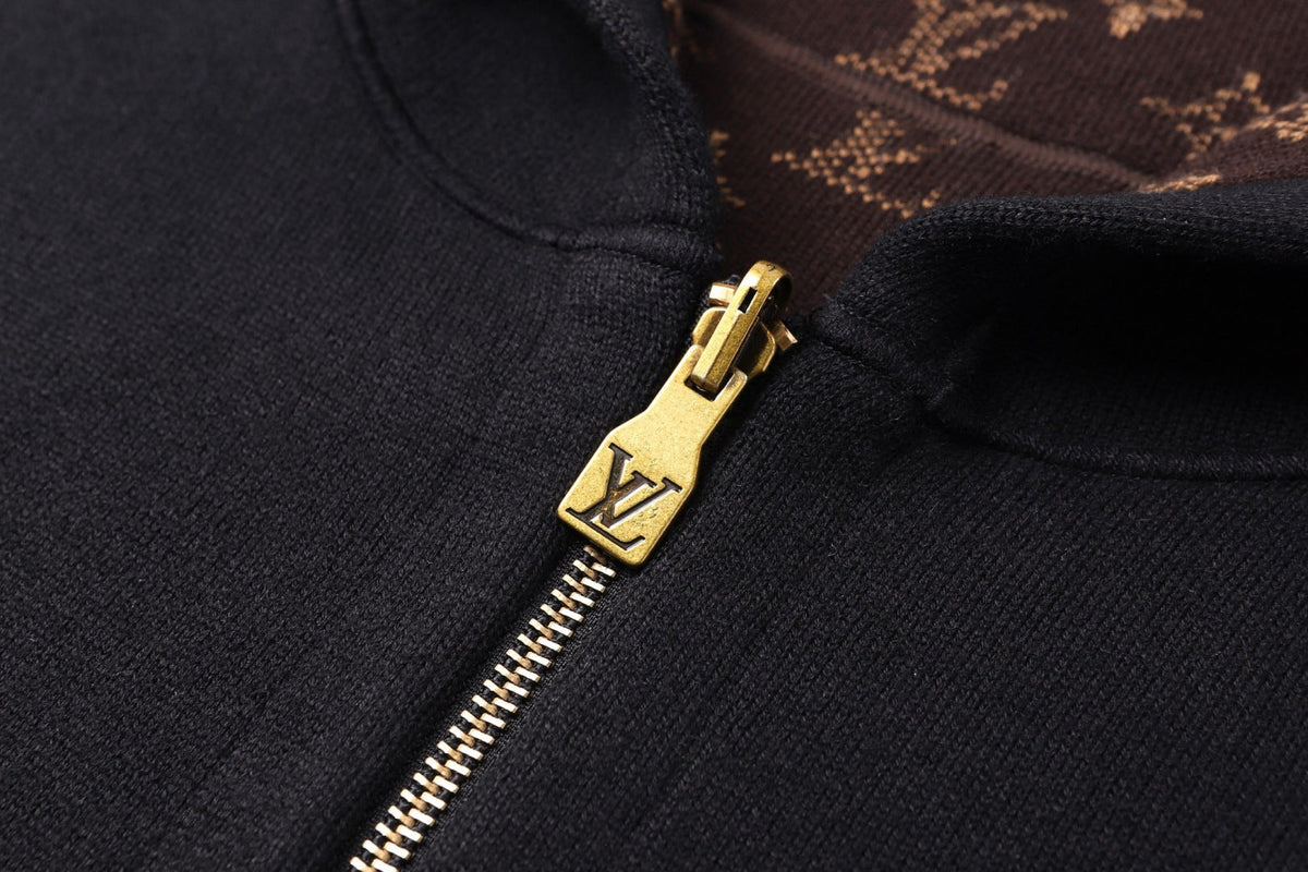 LV Reversible Hooded All-Over Jacket