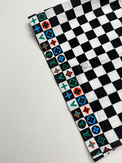 LV Checkered Short-Sleeve Shirt