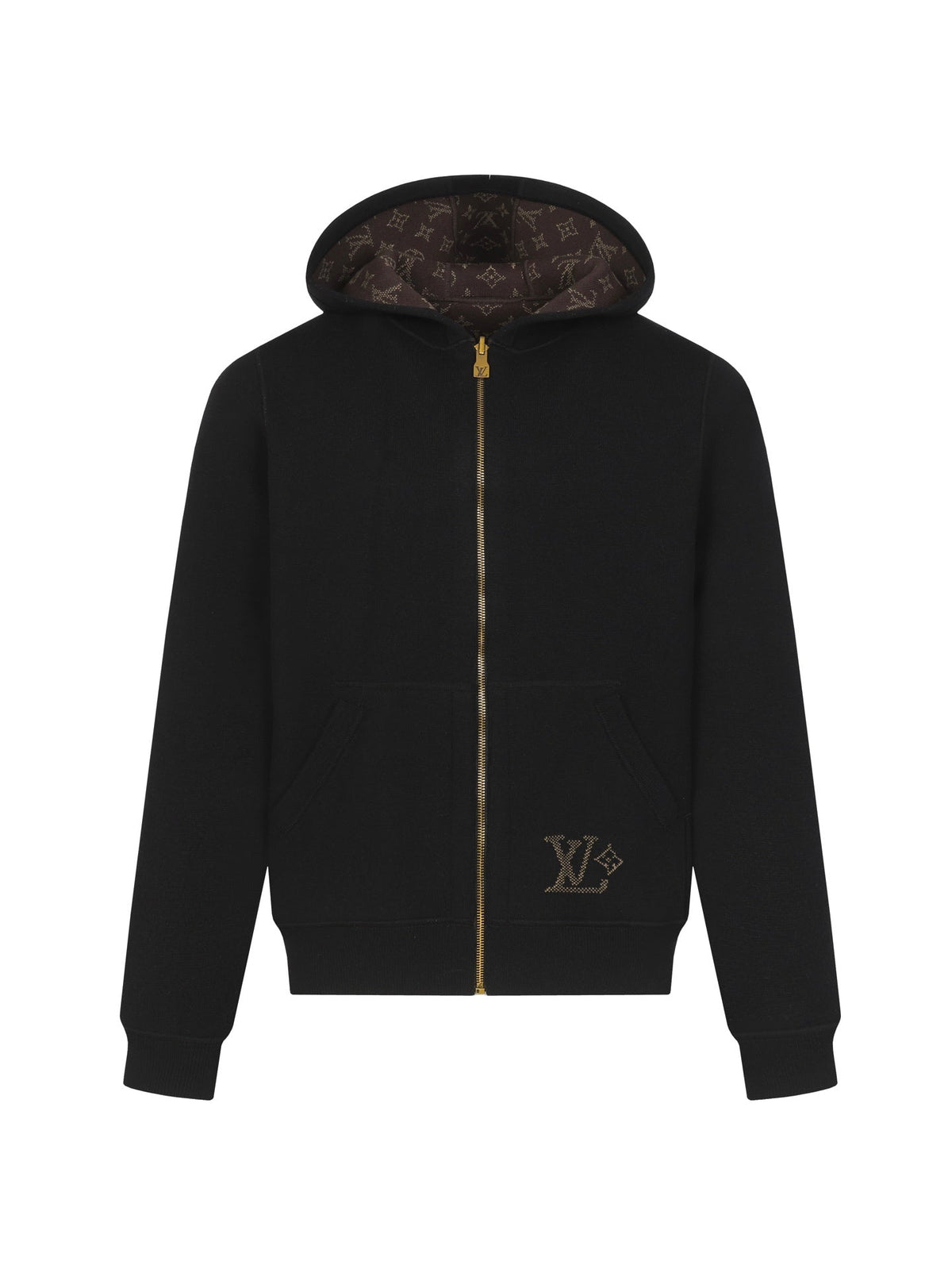 LV Reversible Hooded All-Over Jacket