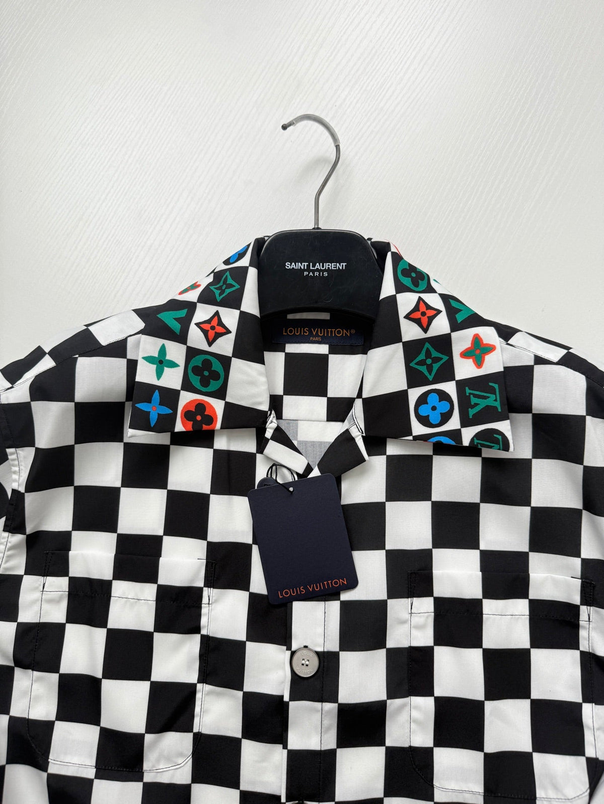 LV Checkered Short-Sleeve Shirt
