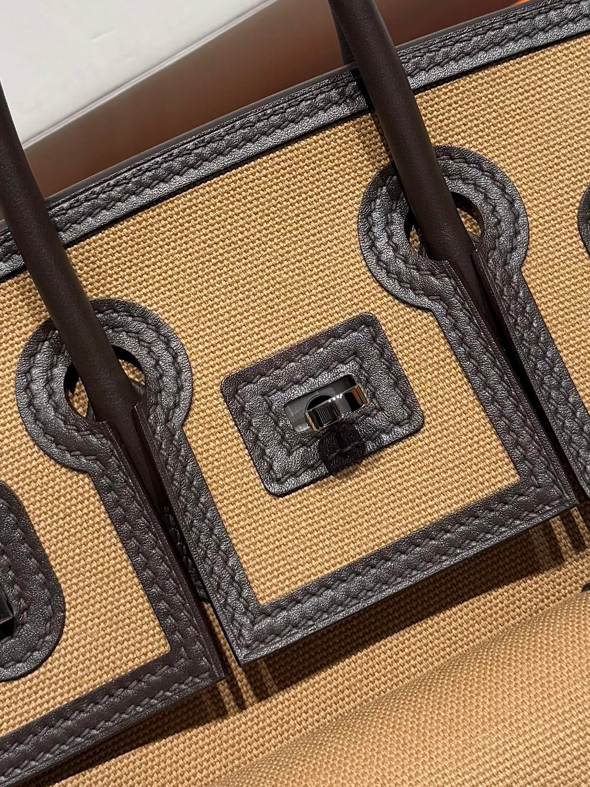 Hermes 25 Cargo Denim Handbag