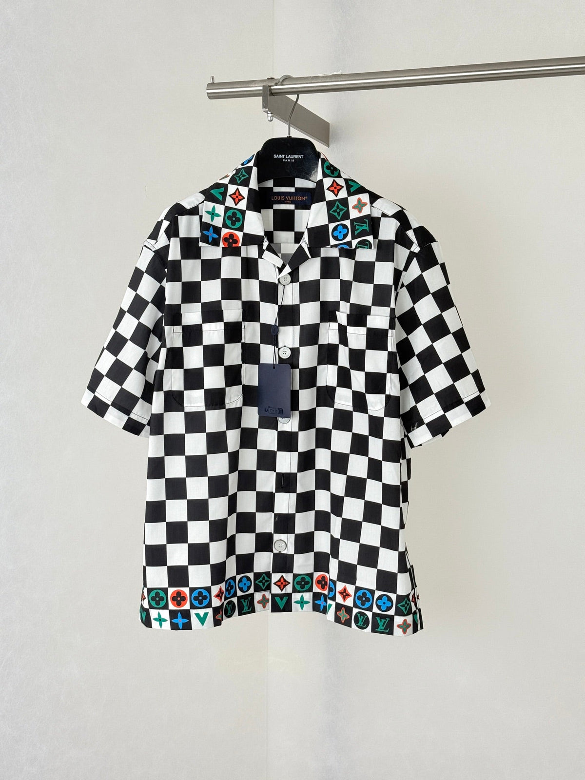 LV Checkered Short-Sleeve Shirt