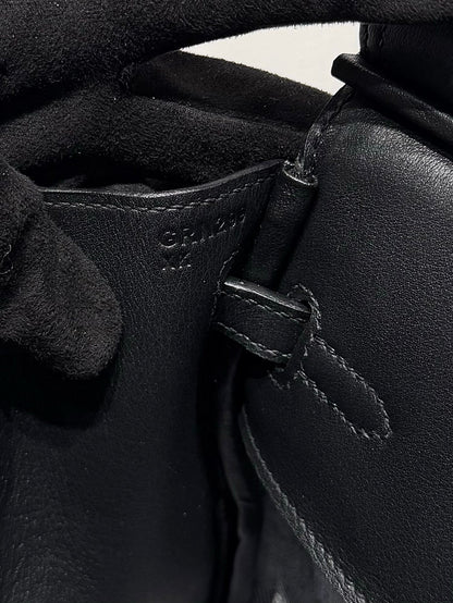 Hermes 25 Cargo Denim Handbag