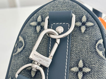LV 25 Denim Handbag