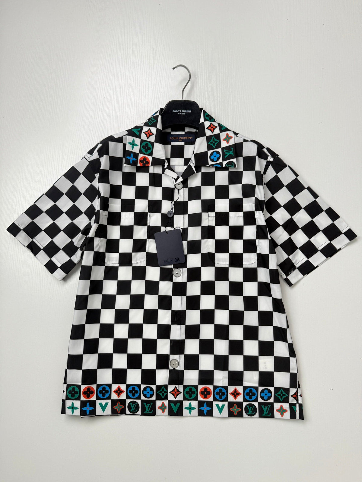 LV Checkered Short-Sleeve Shirt