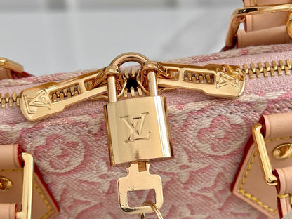 LV Jacquard Shell Handbag
