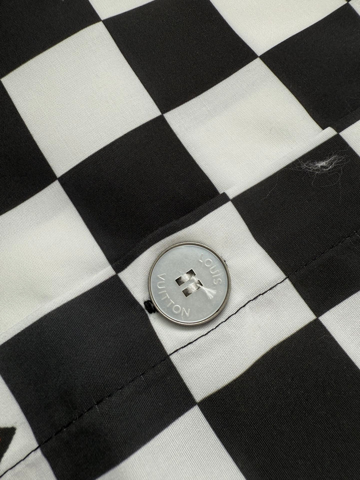 LV Checkered Short-Sleeve Shirt